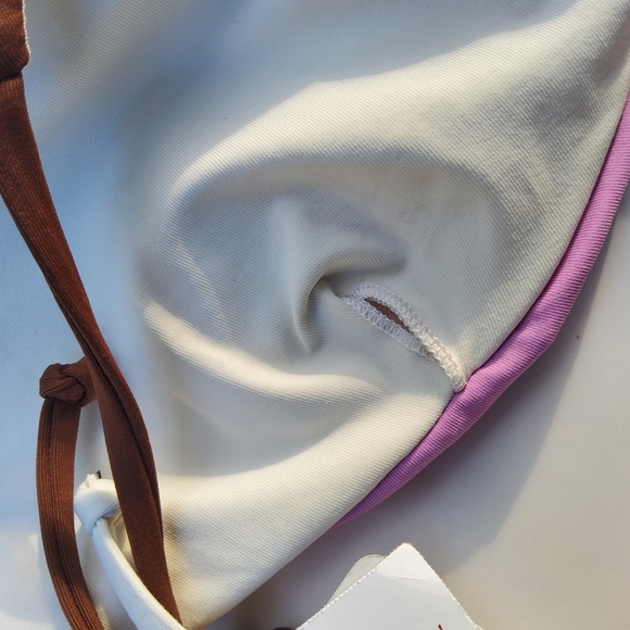 L*Space Sea Glass Halter Colorblock Bikini Swimsuit Top Size XL New - Picture 8 of 8